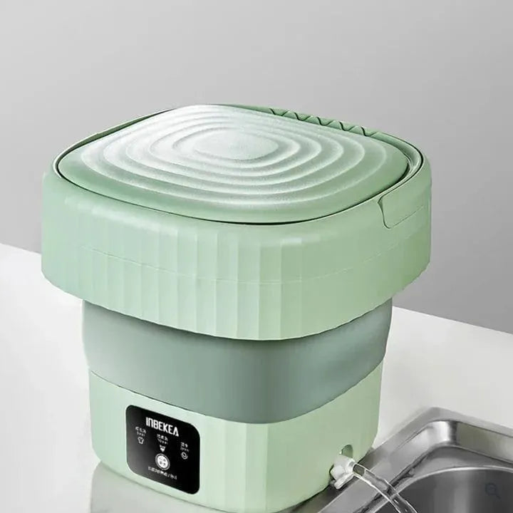 Mini Washing Machine - 2 in 1 Portable Washing Machine with Dryer - Premium Quality Foldable Washing Machine Mini - Mini Washing Machine for Kids Clothes - Small Washing Machine for Travel, Home & Baby Accessories - Home Appliances